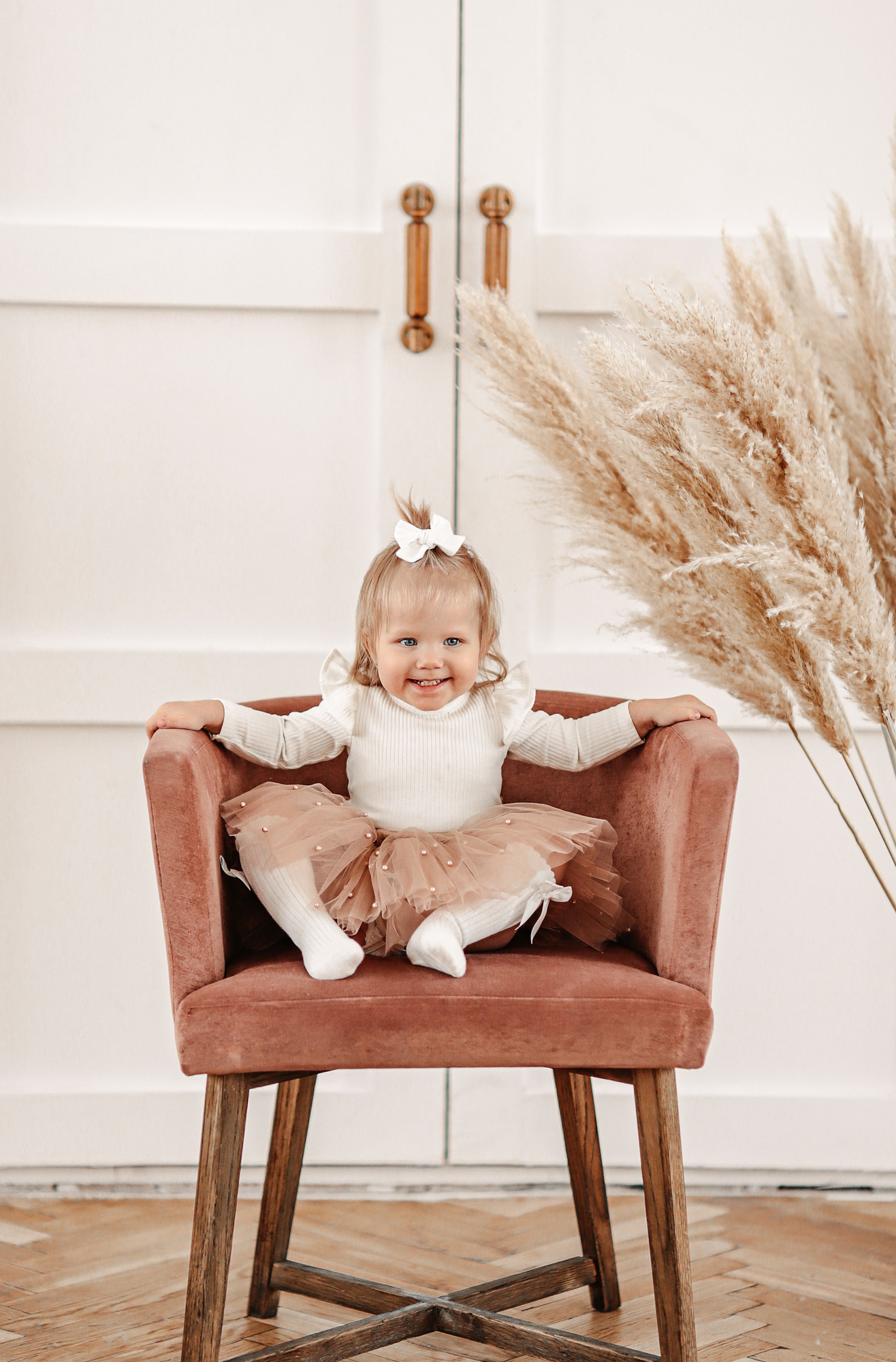 Резинка "Хлопковый бант"  белый