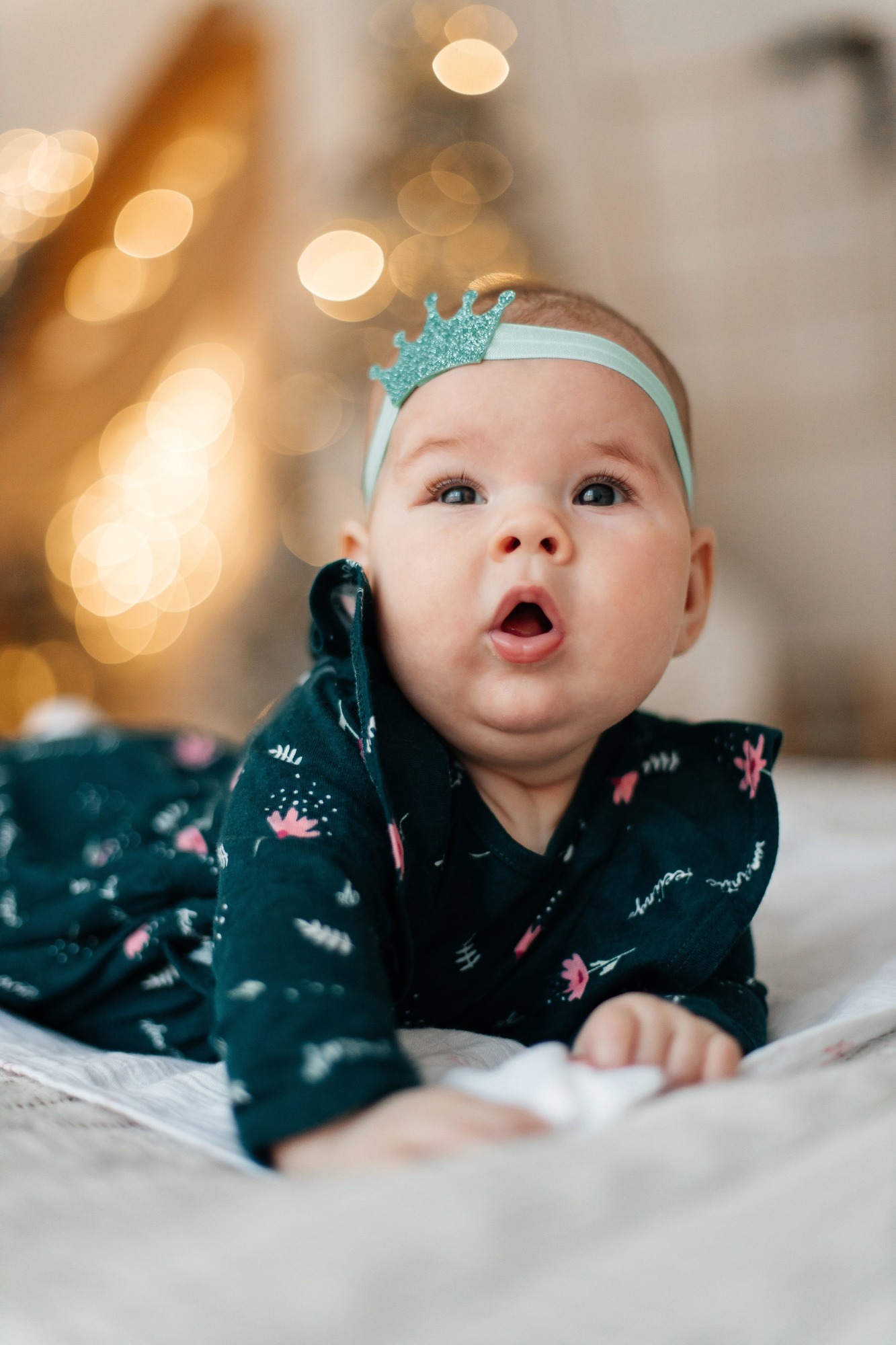 Повязка на голову "Мятная корона" мятный