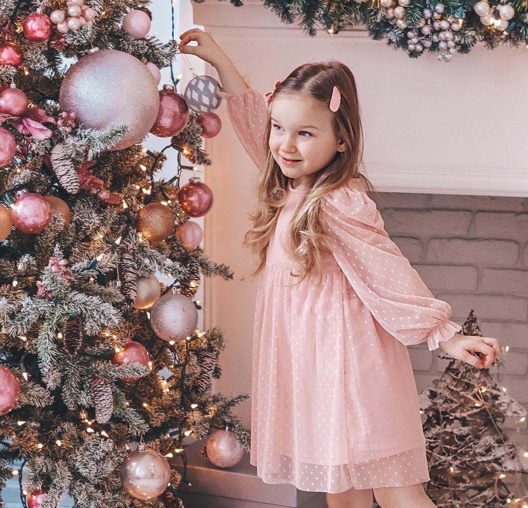 Заколка клик-клак "Блестящая" светло-розовый