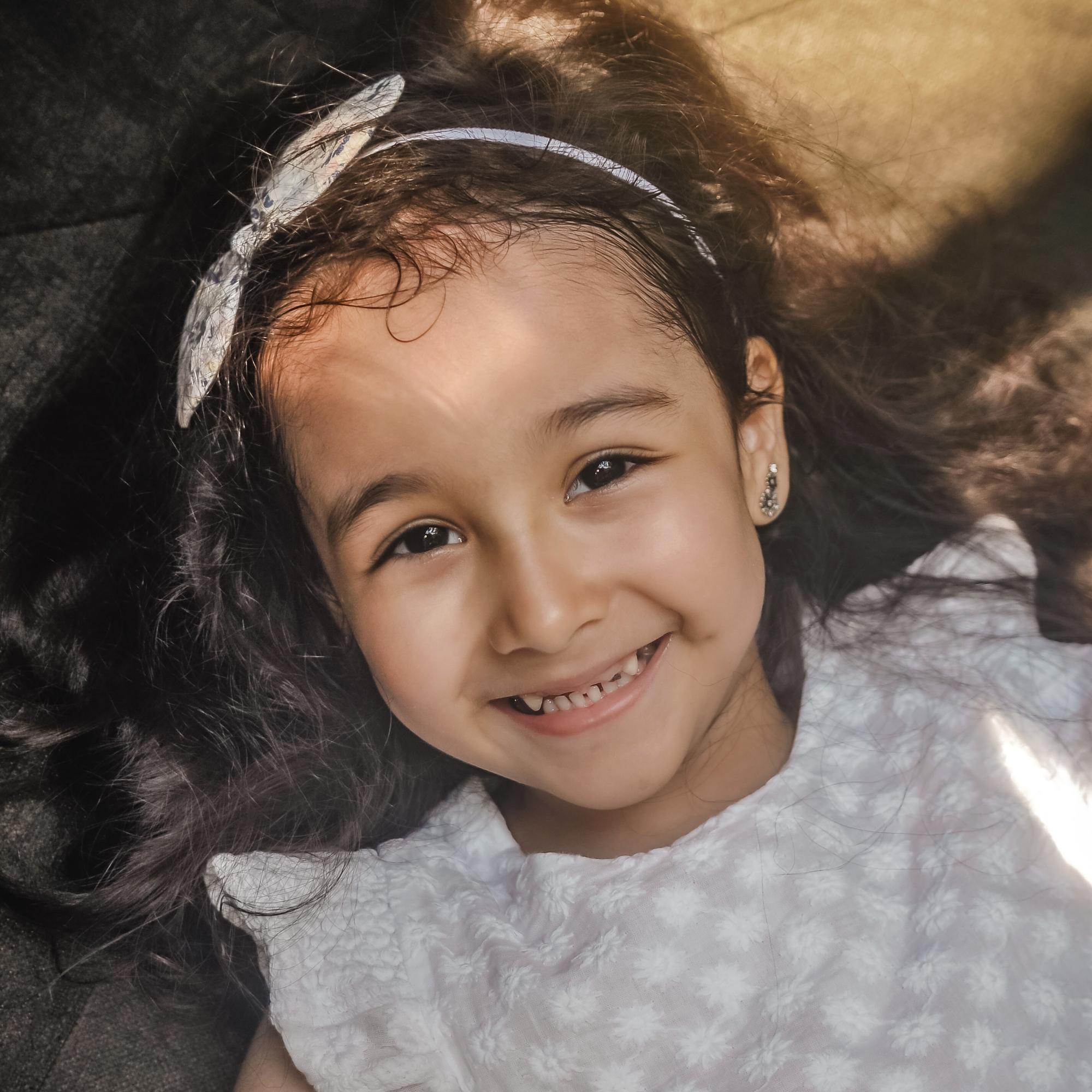 Повязка на голову "Солоха" белый с синими цветами