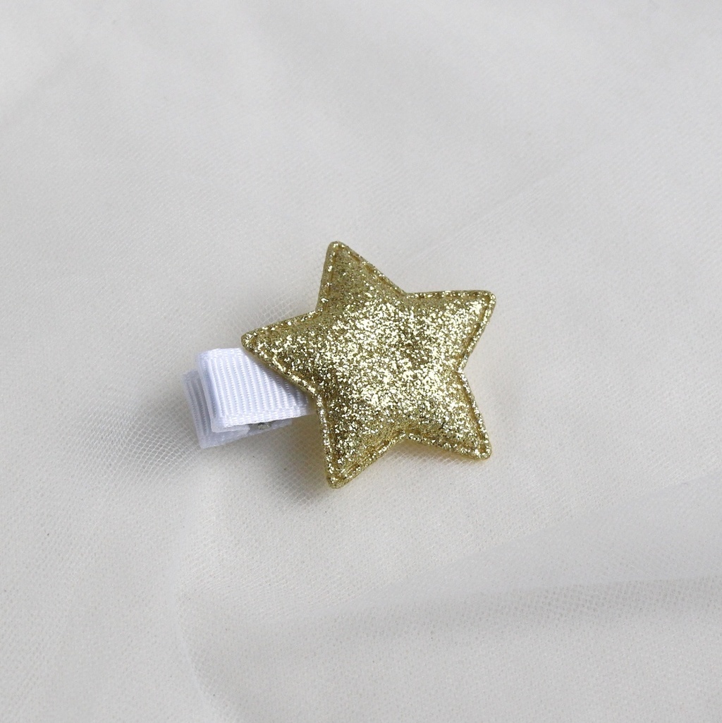 Заколка зажим "Звезда" цвет золотой