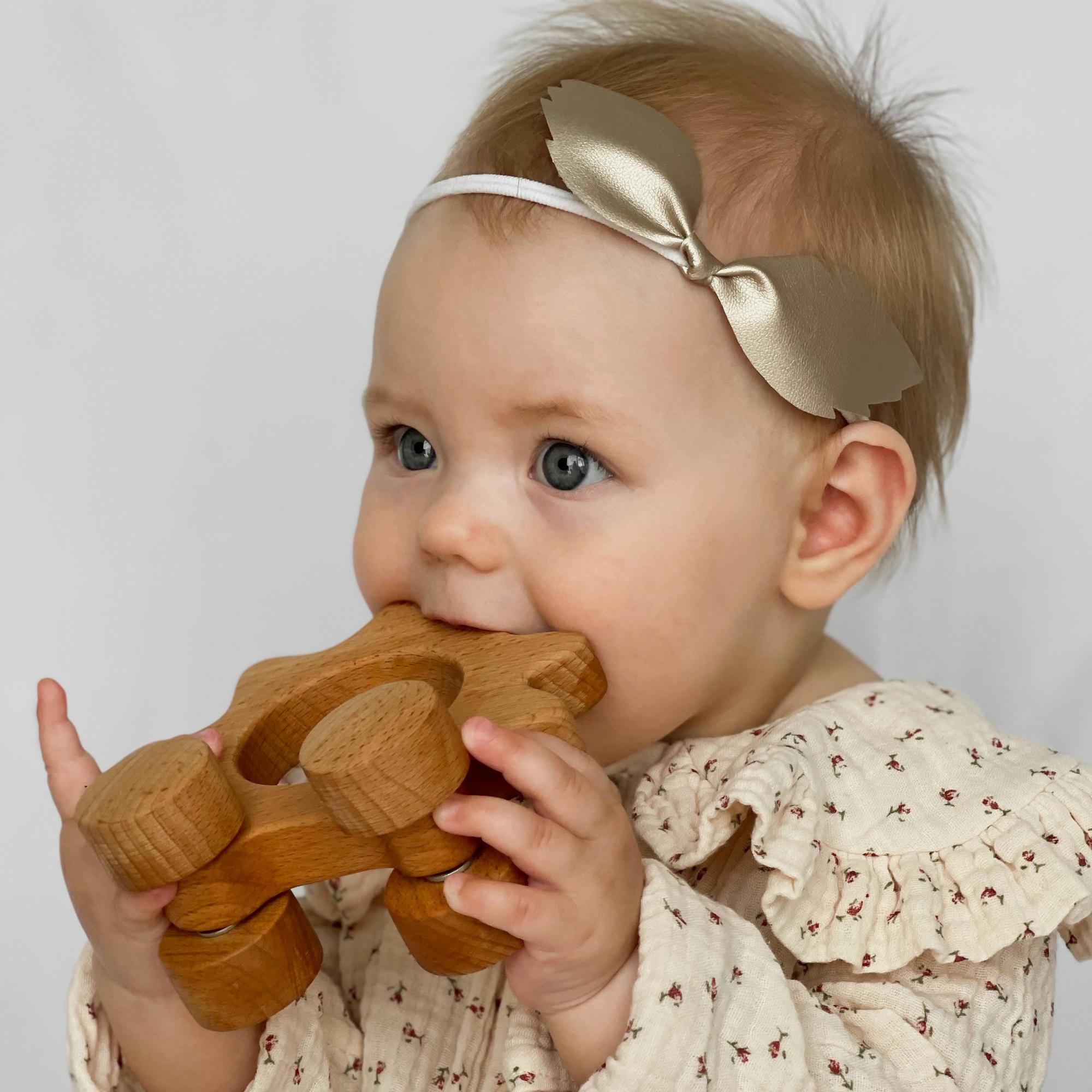 Повязка на голову "Крылья ангела" золотой