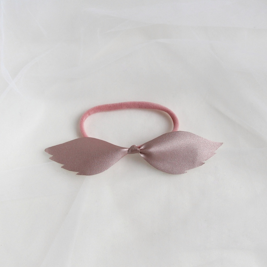 Повязка на голову "Крылья ангела" розовое золото