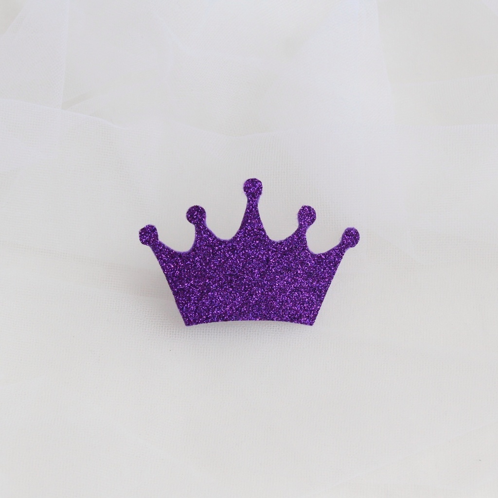 Заколка-зажим "Корона" фиолетовый