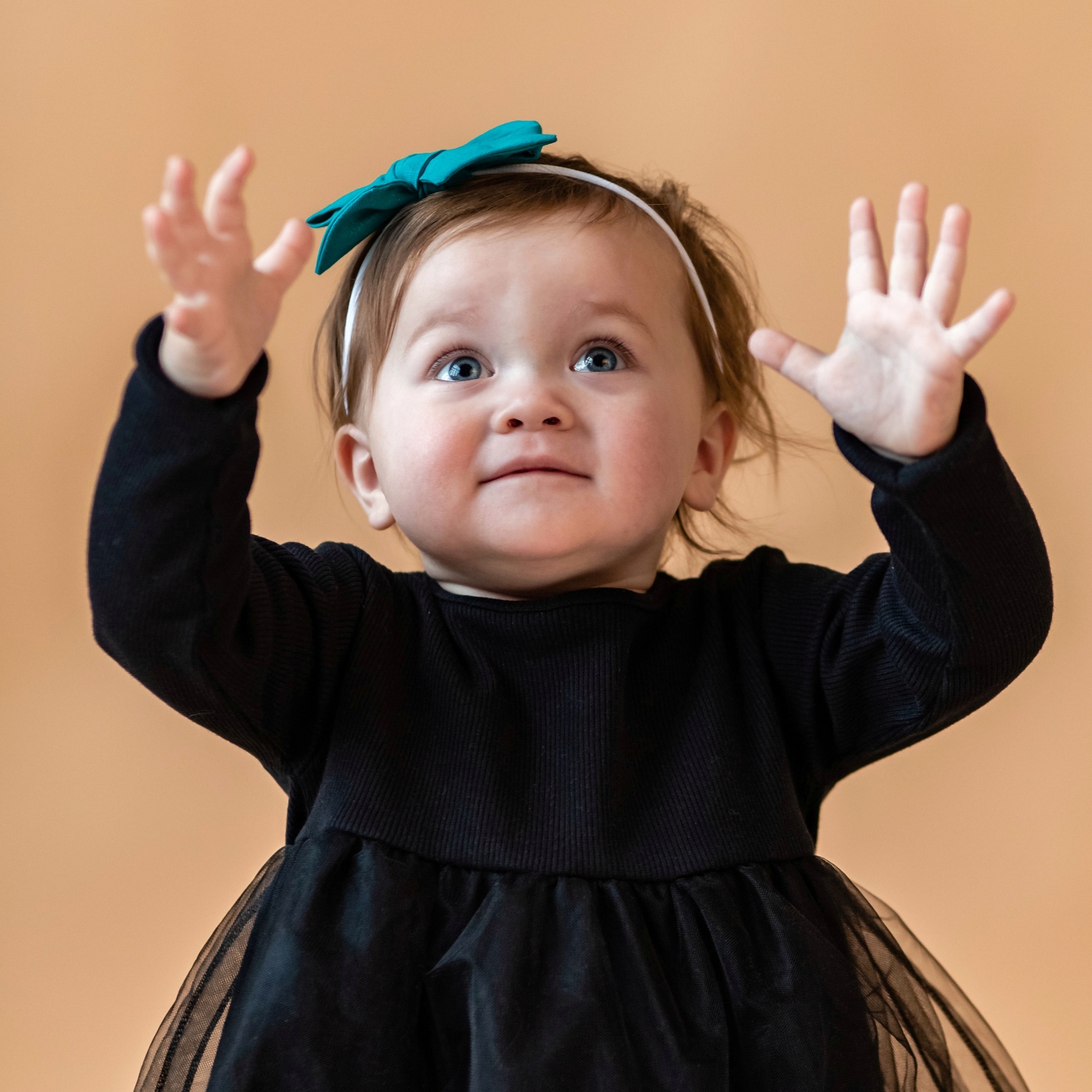 Повязка на голову "Хлопковый бант" темно-бирюзовый