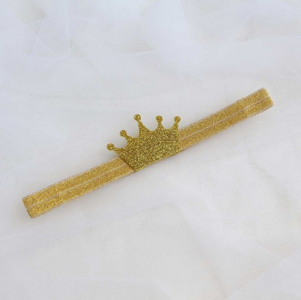 Повязка на голову "Корона" золотой
