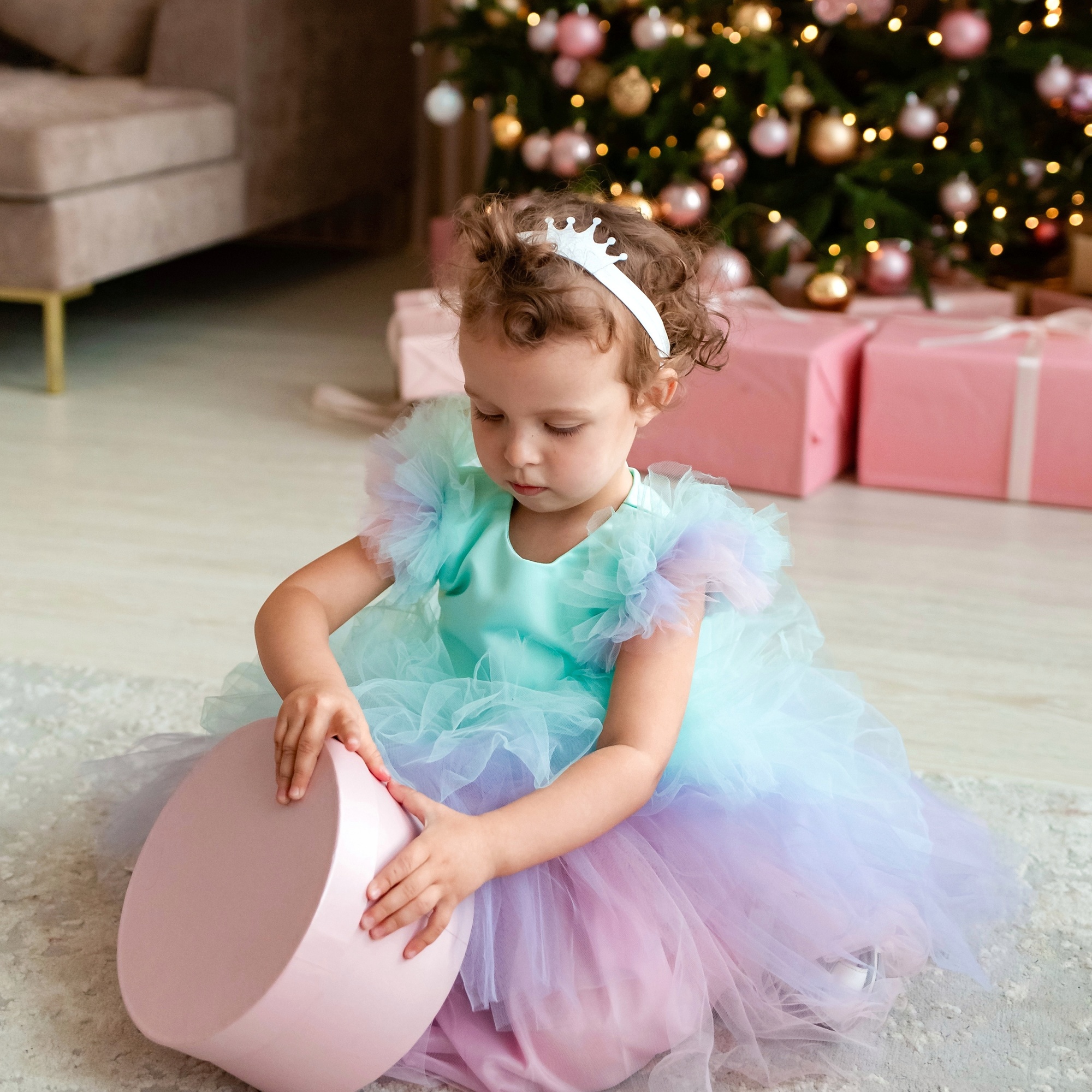 Повязка на голову "Корона" белый