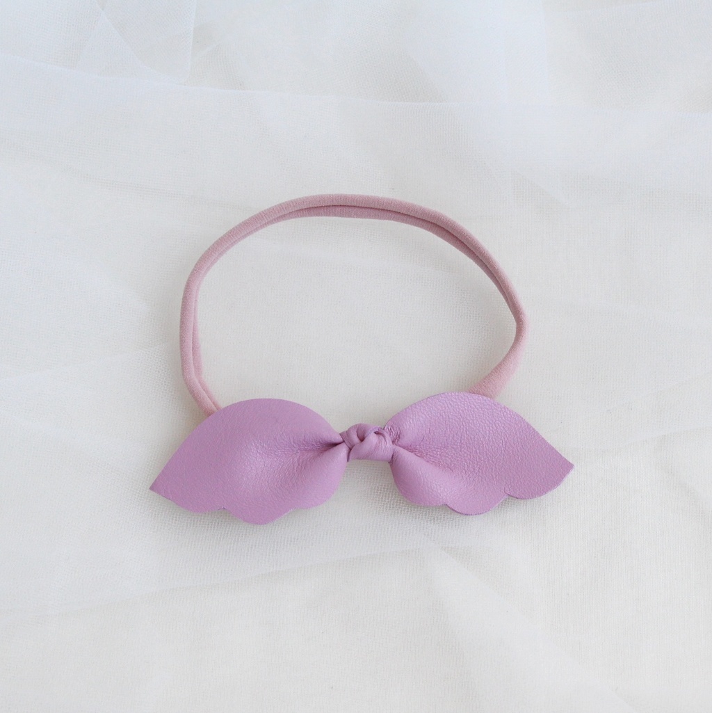 Повязка на голову "Крылья ангела" розовый