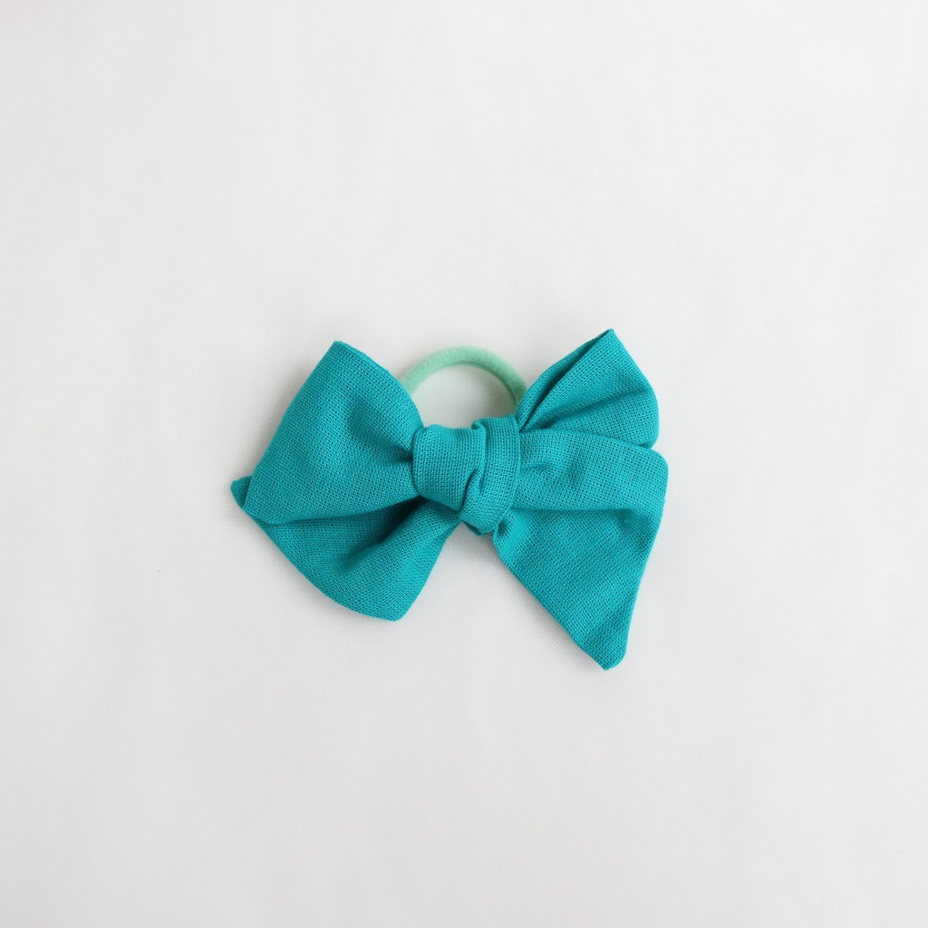 Резинка "Хлопковый бант" бирюзовый