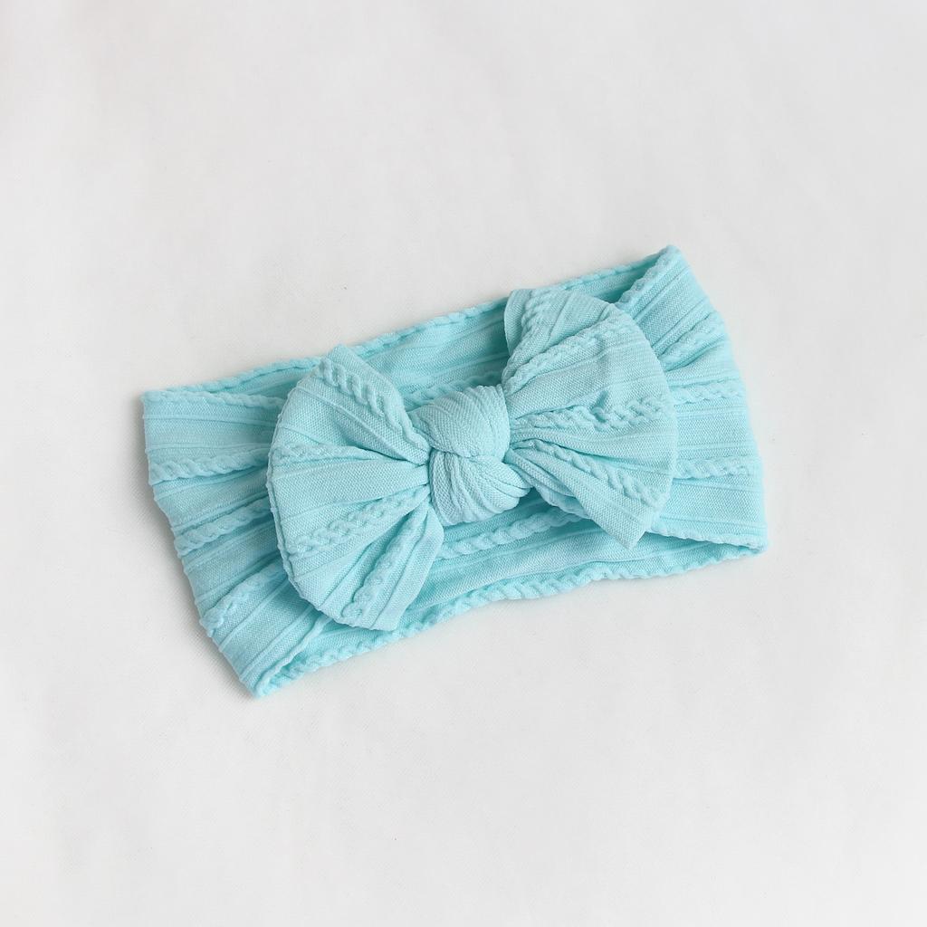 Повязка на голову "Широкий бант c узором" тиффани