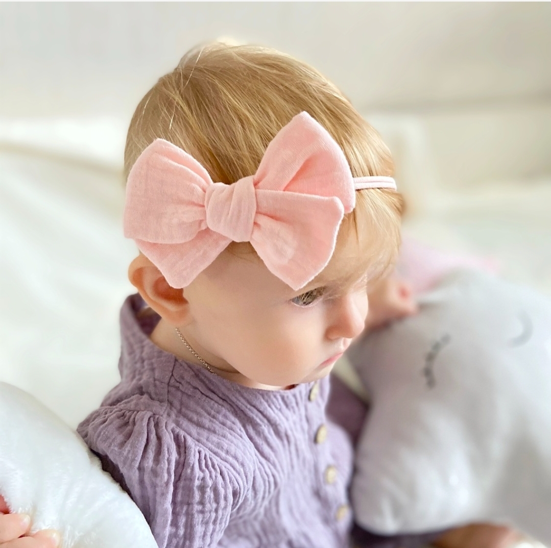 Повязка "Муслиновый бант" в ассортименте