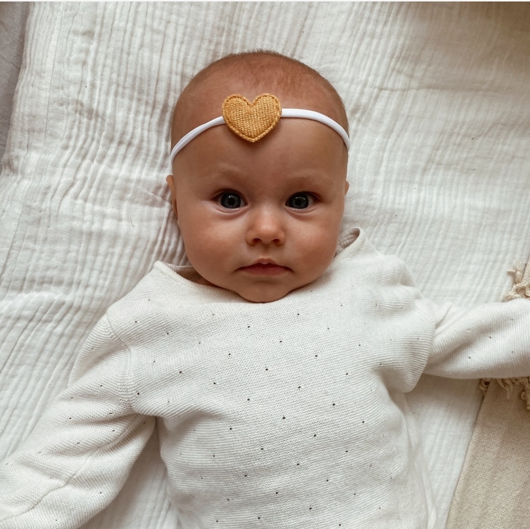 Повязка на голову "Вельветовое сердце" в ассортименте