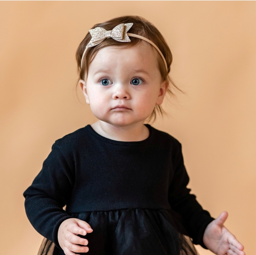 Повязка на голову "Блестящий бант" в ассортименте