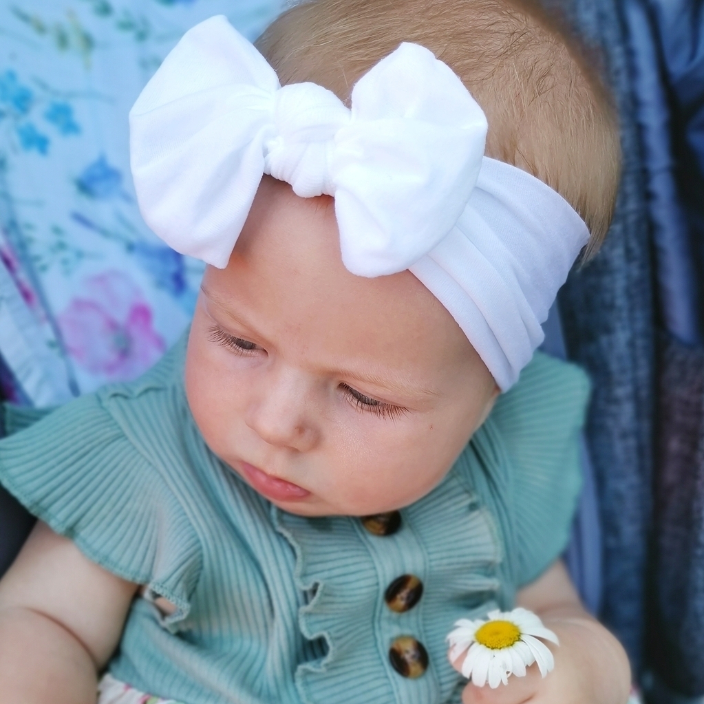 Повязка на голову "Широкий бант" в ассортименте