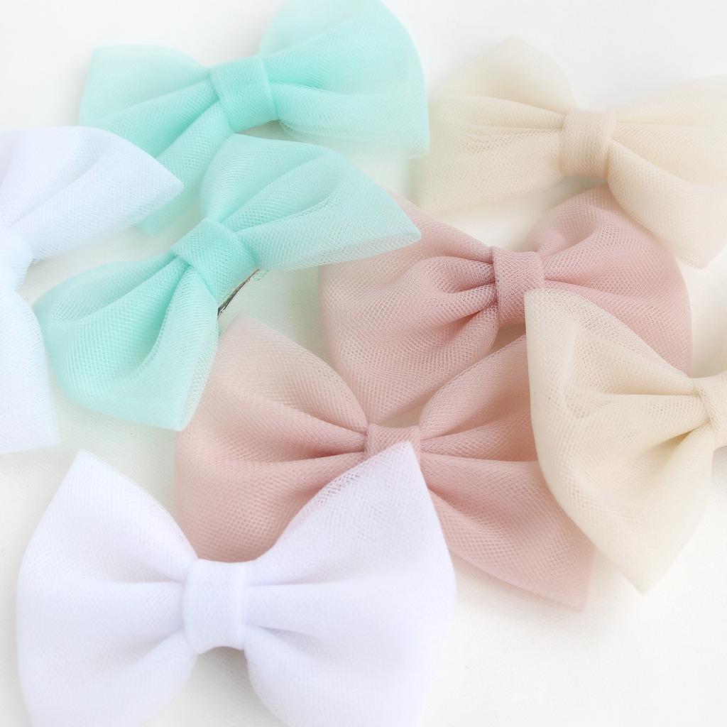 Заколка-зажим "Фатиновый бант" в ассортименте