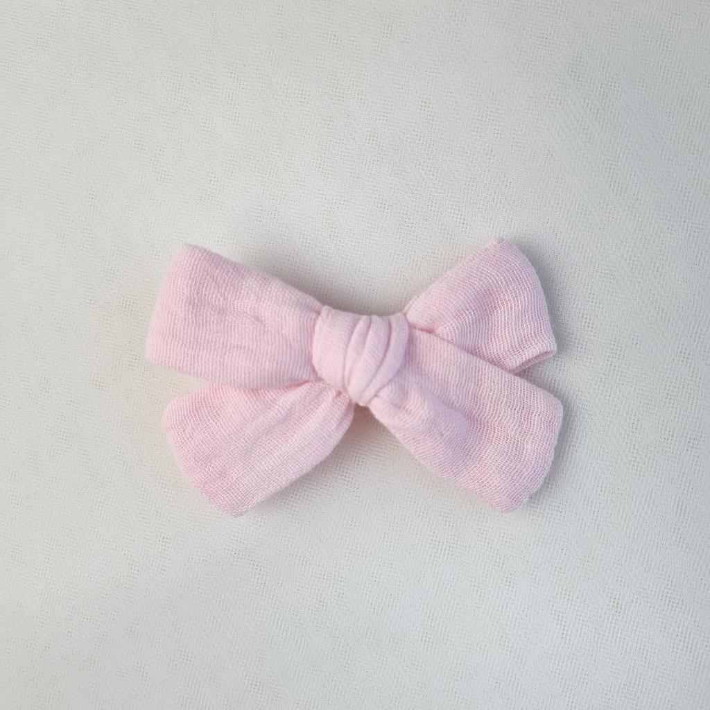 Заколка-зажим "Муслиновый бант" в ассортименте