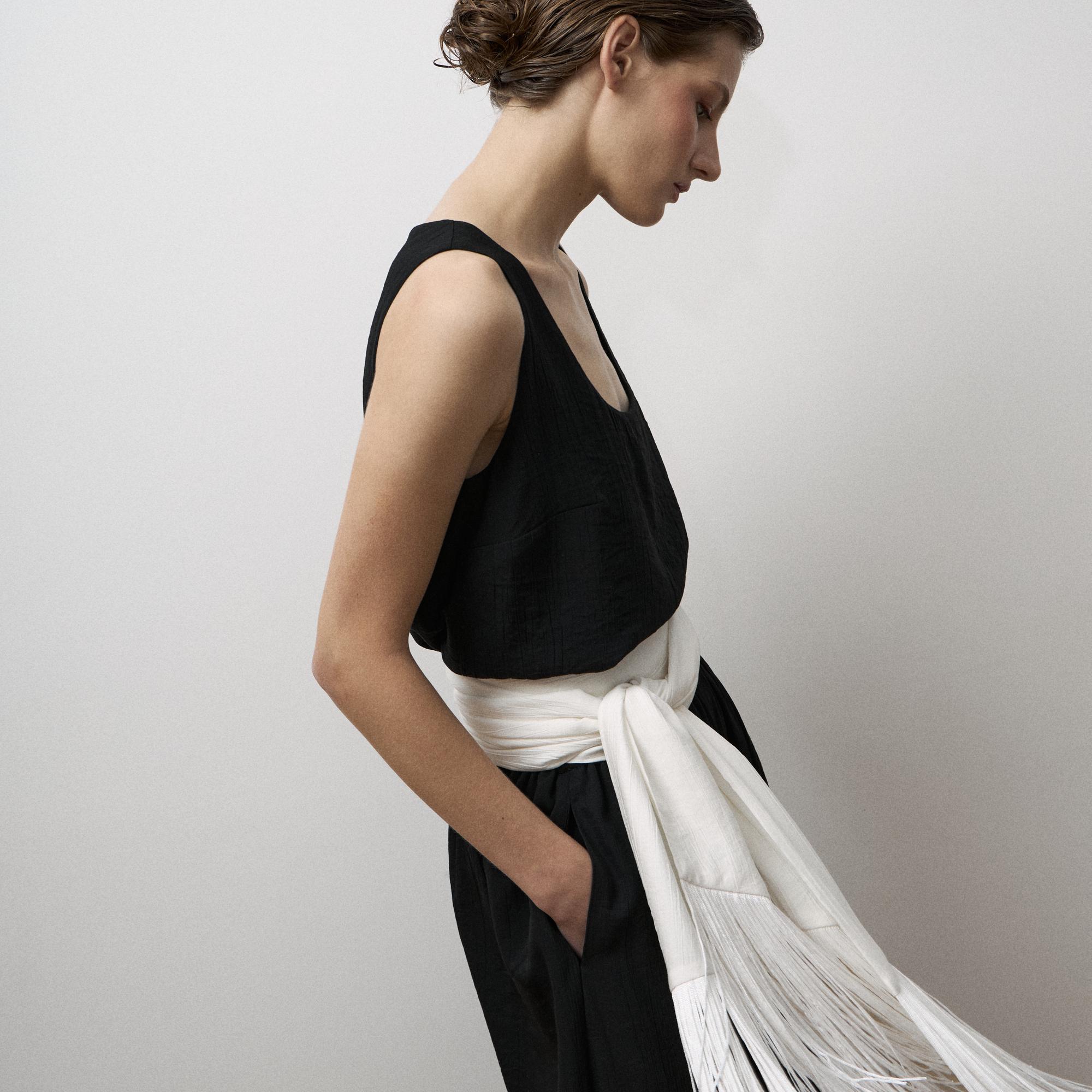 Палантин с бахромой 'Santal'