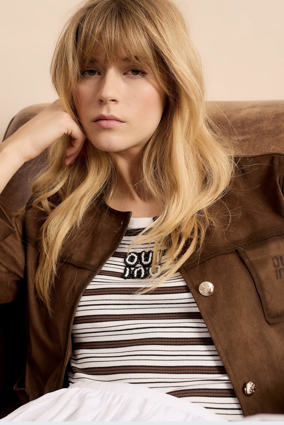 Майка в полоску лого