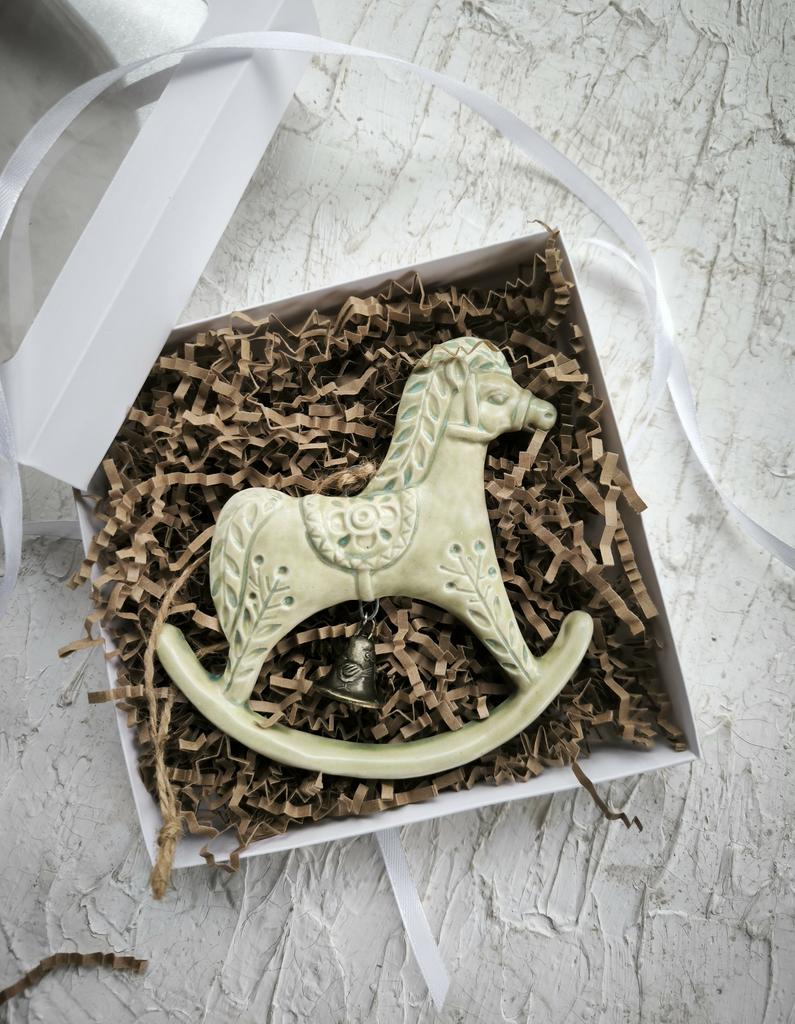 Лошадка-качалка подвес (мятный)