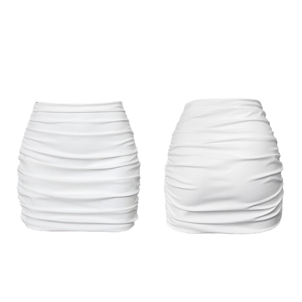 crasta краста белая мини юбка драпировка