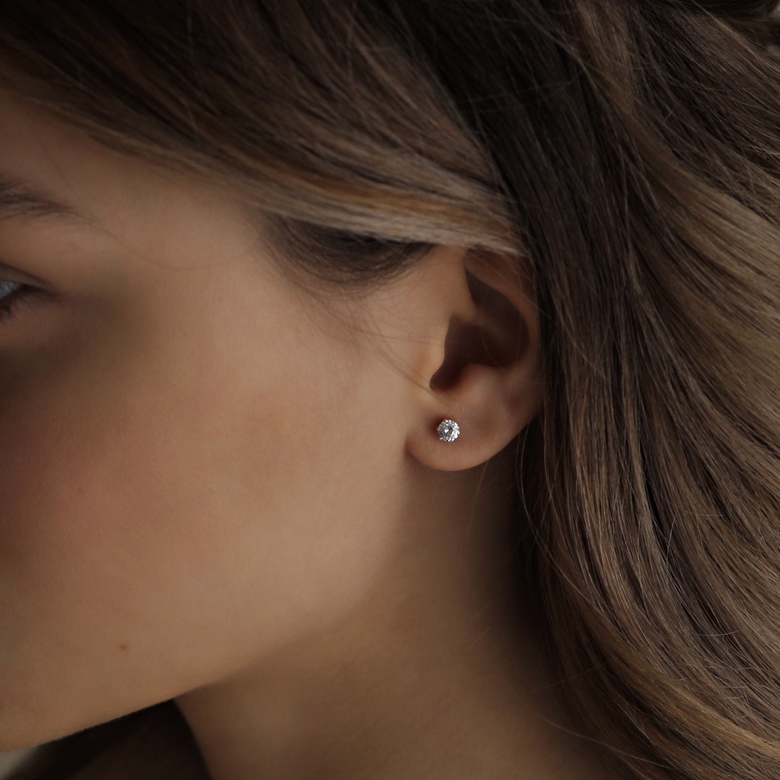 Пусет White Circle