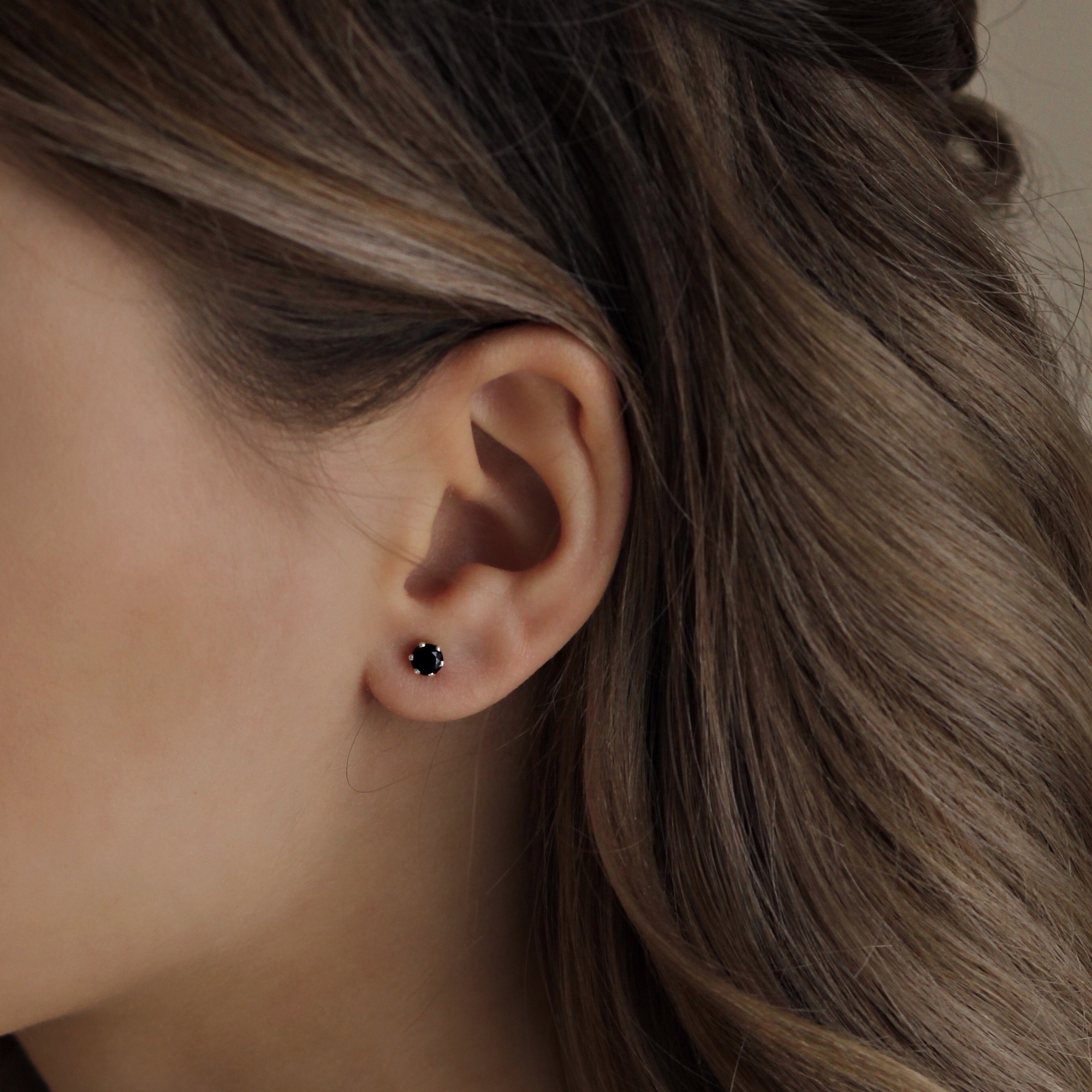 Пусет Black Circle Gold