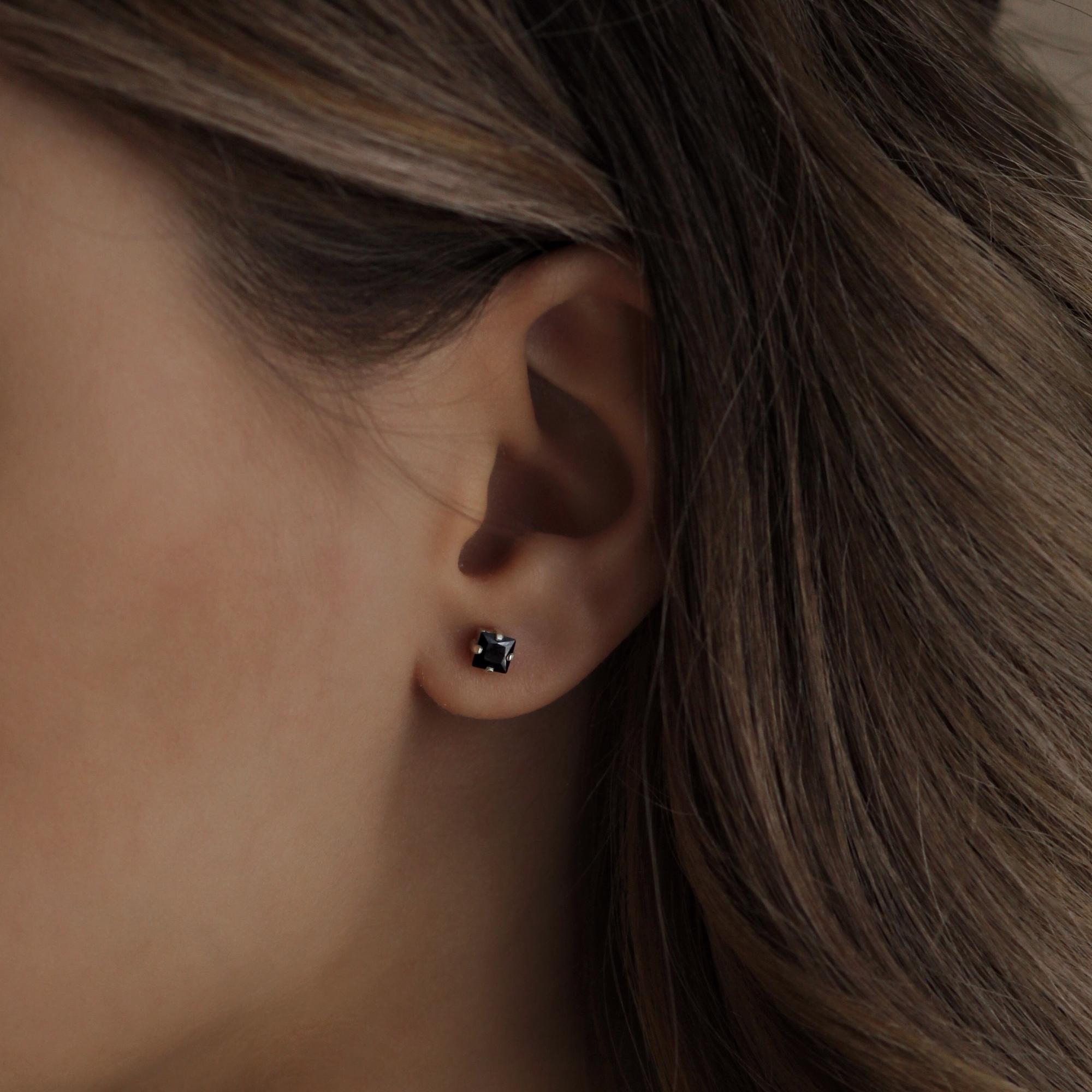 Пусет Black Square Gold