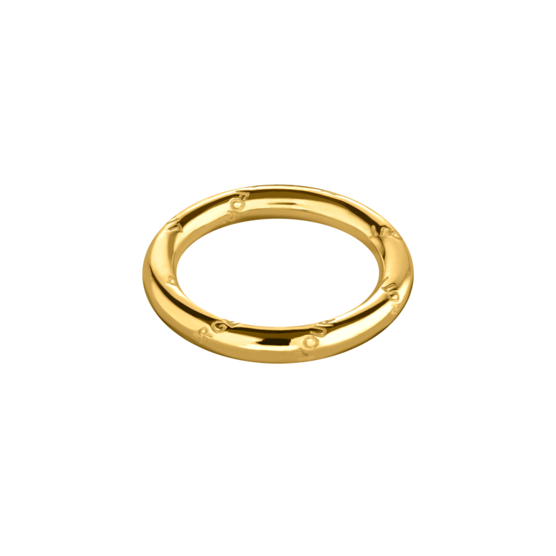 Кольцо Round Spiral Gold