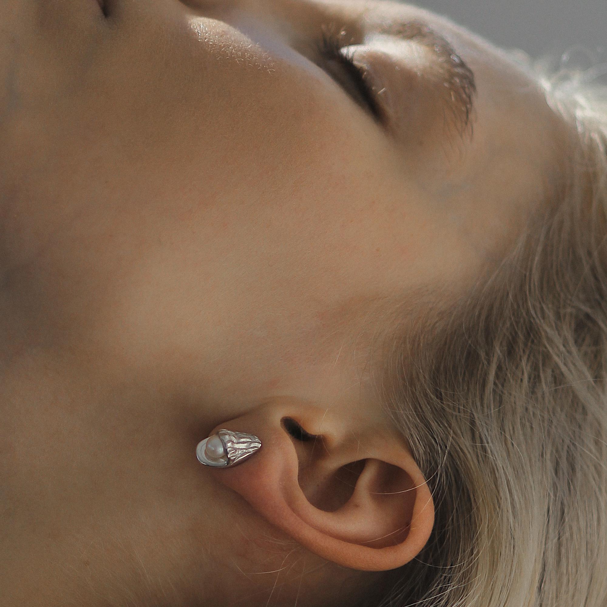 Серьги Pearl Soul White