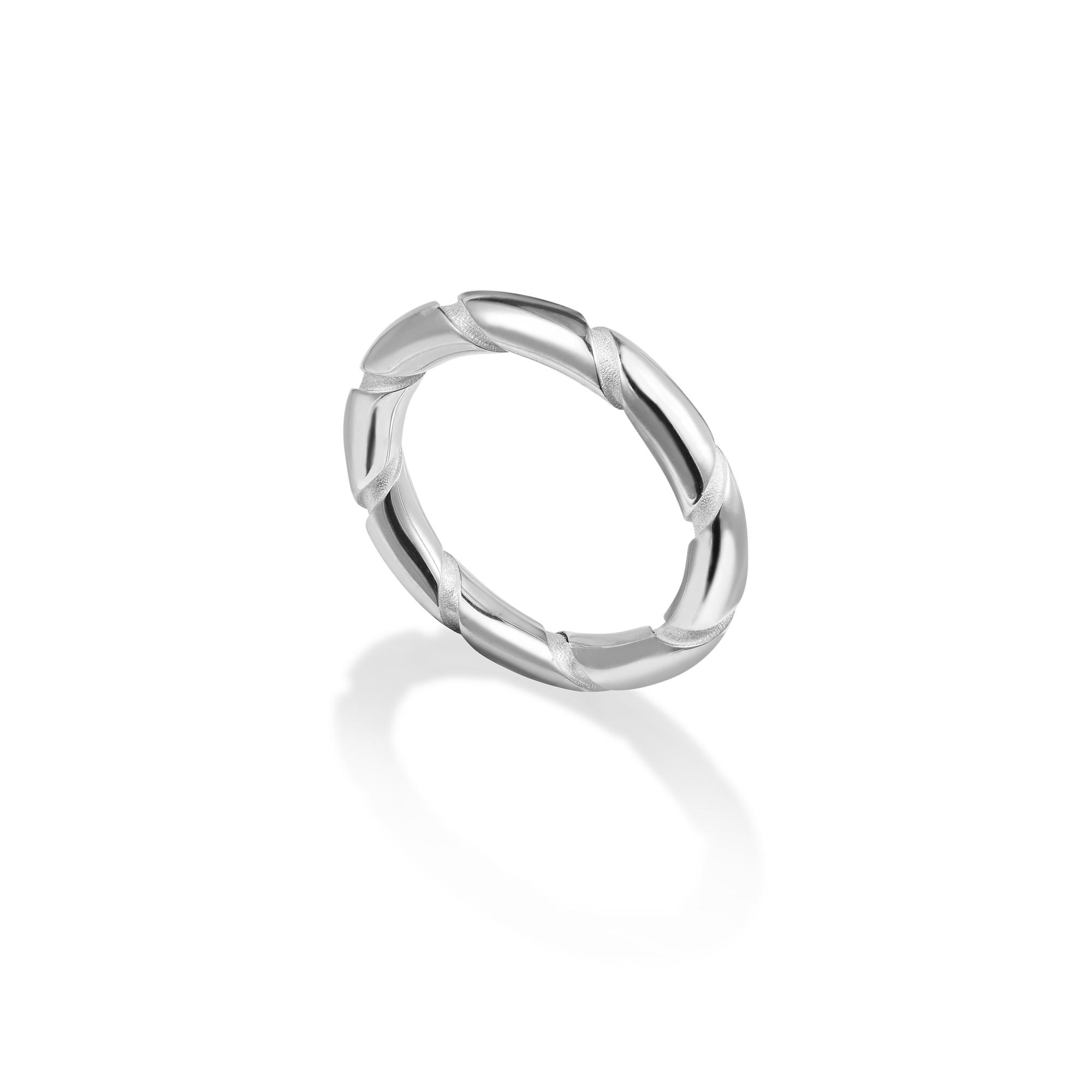 Кольцо Spiral White