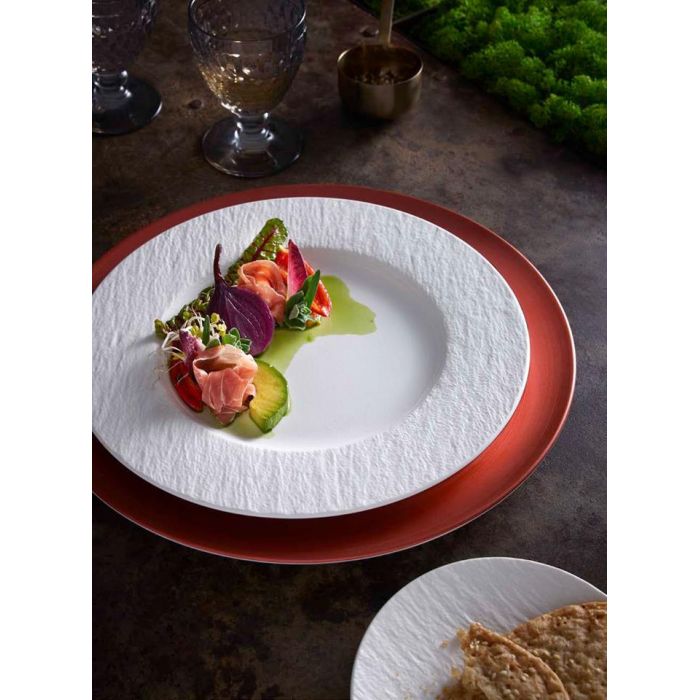 Набор обеденных тарелок (6шт) 27 см Villeroy & Boch Manufacture Rock White Matt