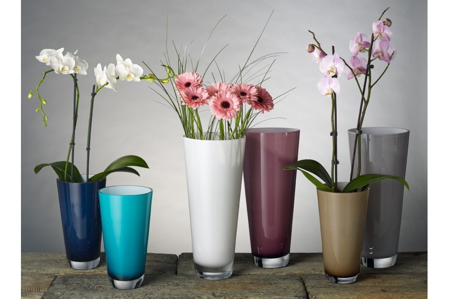 Ваза 38cм arctic breeze Verso "стакан" белая