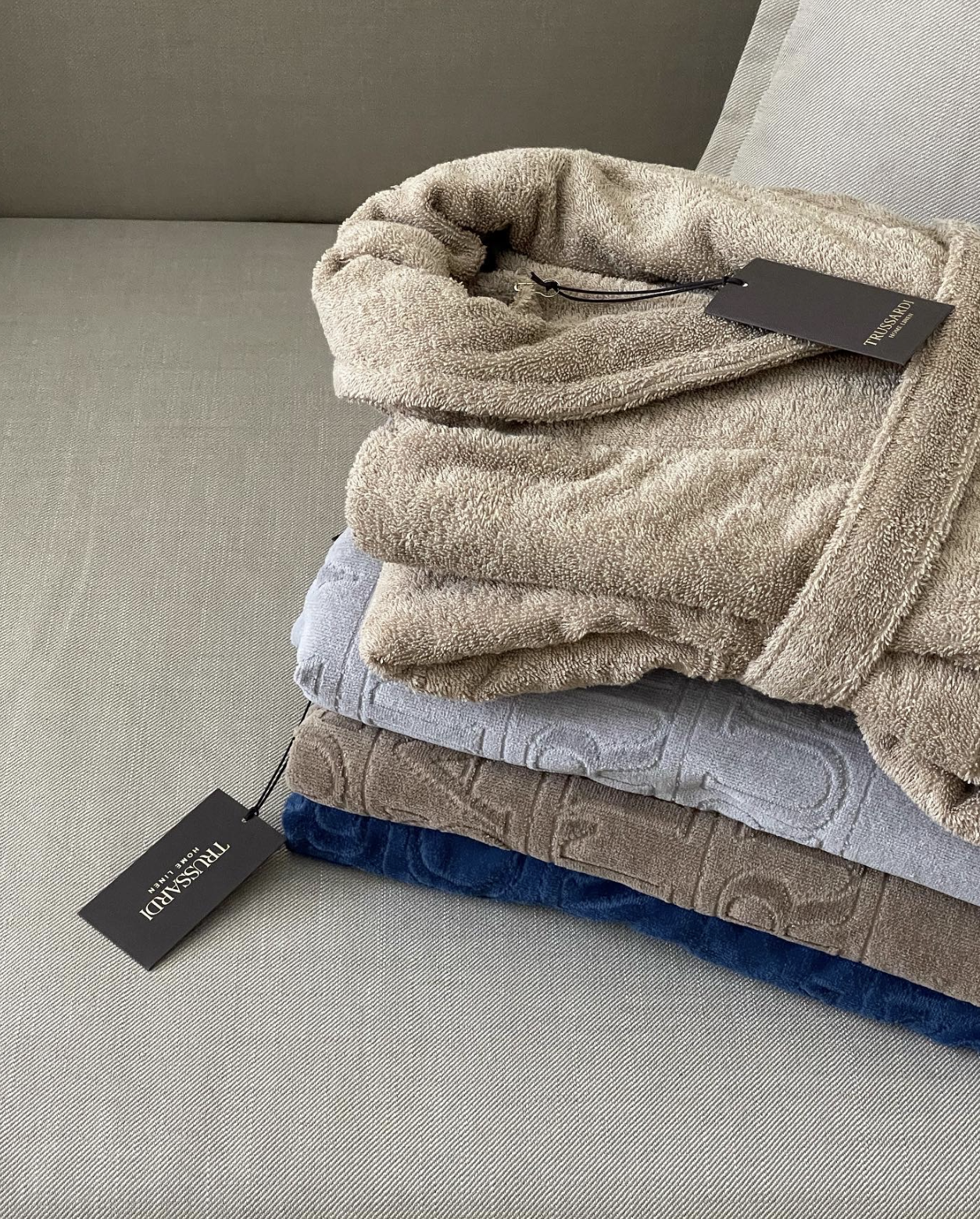 Халат Trussardi RIBBON, бежевый