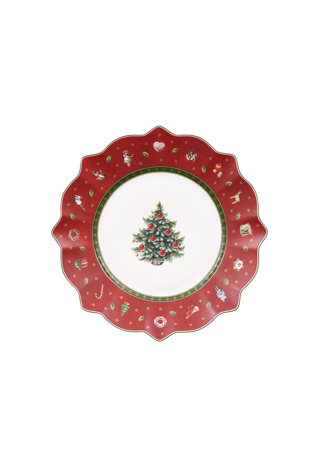 Тарелка 22 см красная Toy's Delight