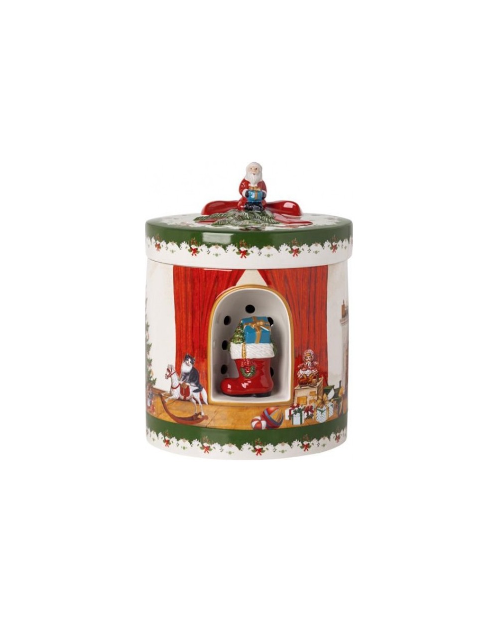 Музыкальная шкатулка круглая "Санта приносит подарки" Christmas Toys Villeroy&Boch