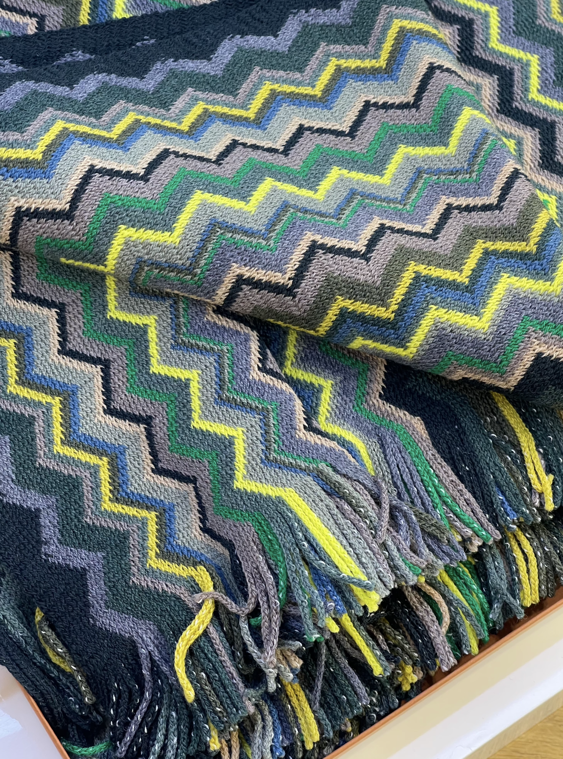 Плед Firenze Eagle, 100% натуральная шерсть ягненка, 130х190 см, Greens (зеленые оттенки)