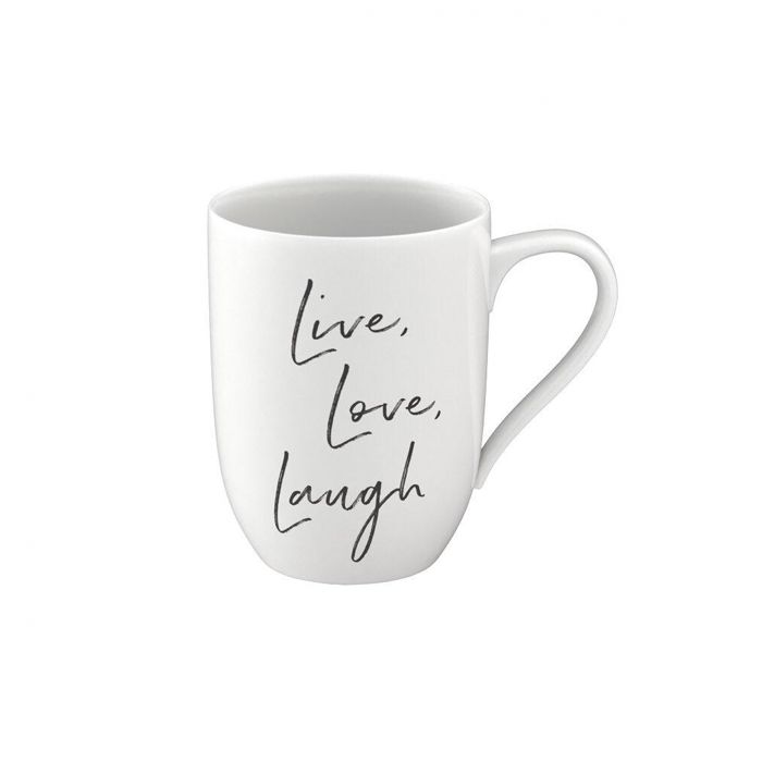 Кружка "Live Love Laugh" 340ml Statement Mug