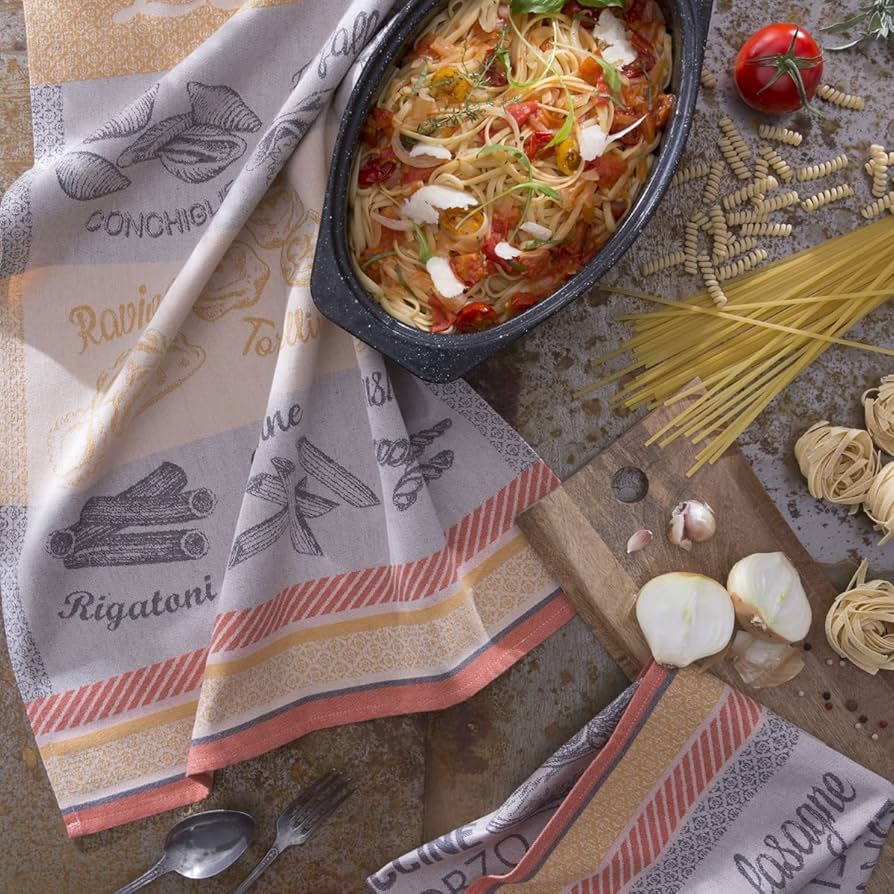Кухонное полотенце COUCKE VARIÉTÉS DE PÂTES 50*75 см  made in FRANCE