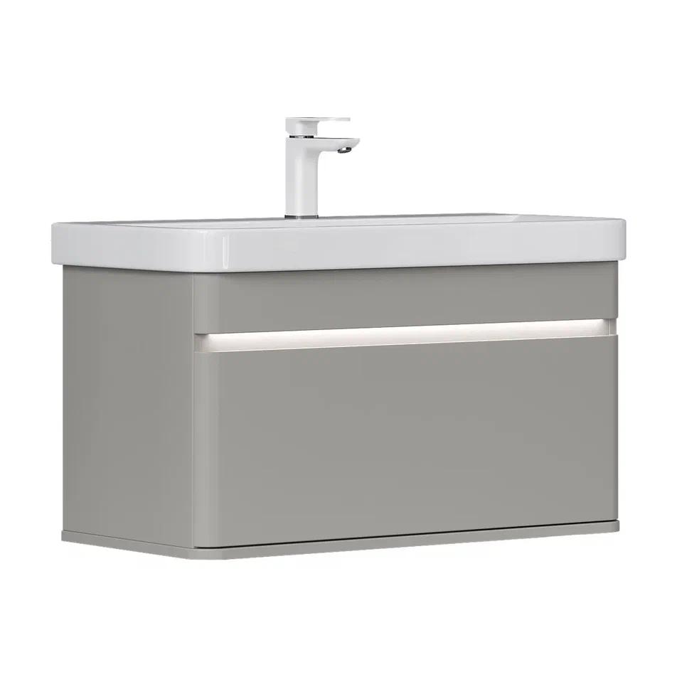 Тумба подвесная EQUIL Elegante 80.1Y (9595) (Амарок/Белый)