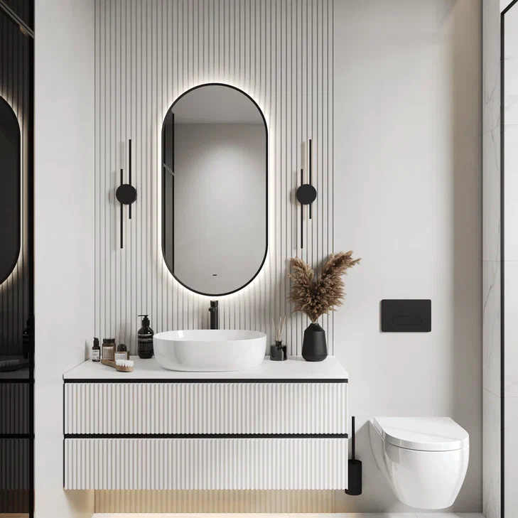 Зеркало Continent Miaro Black 500x1000