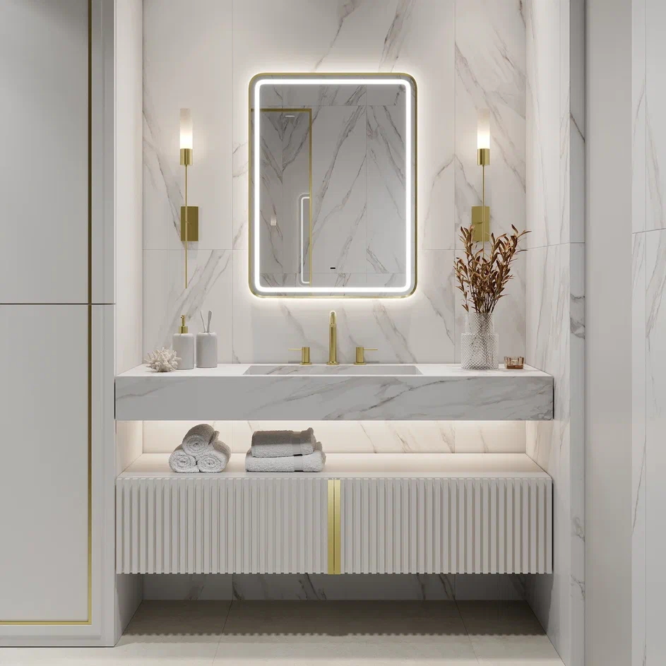 Зеркало Continent Aliro Gold 600х800