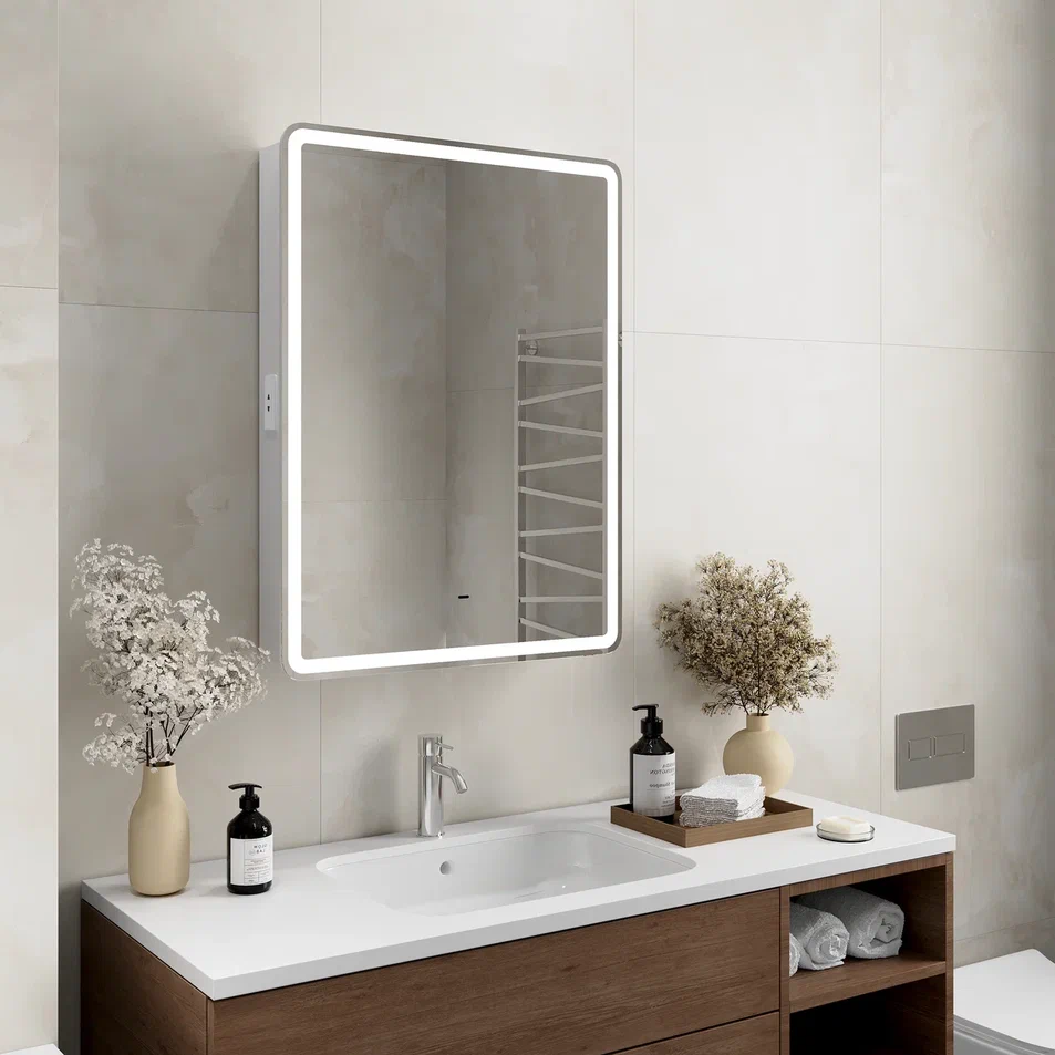 Зеркало-шкаф Continent Holder LED 600*800 правый