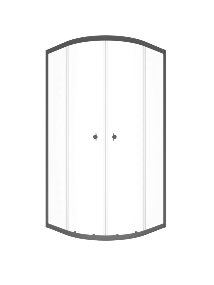 Душевое ограждение без поддона Triton Альфа-Графит 90*90 Прозрачный