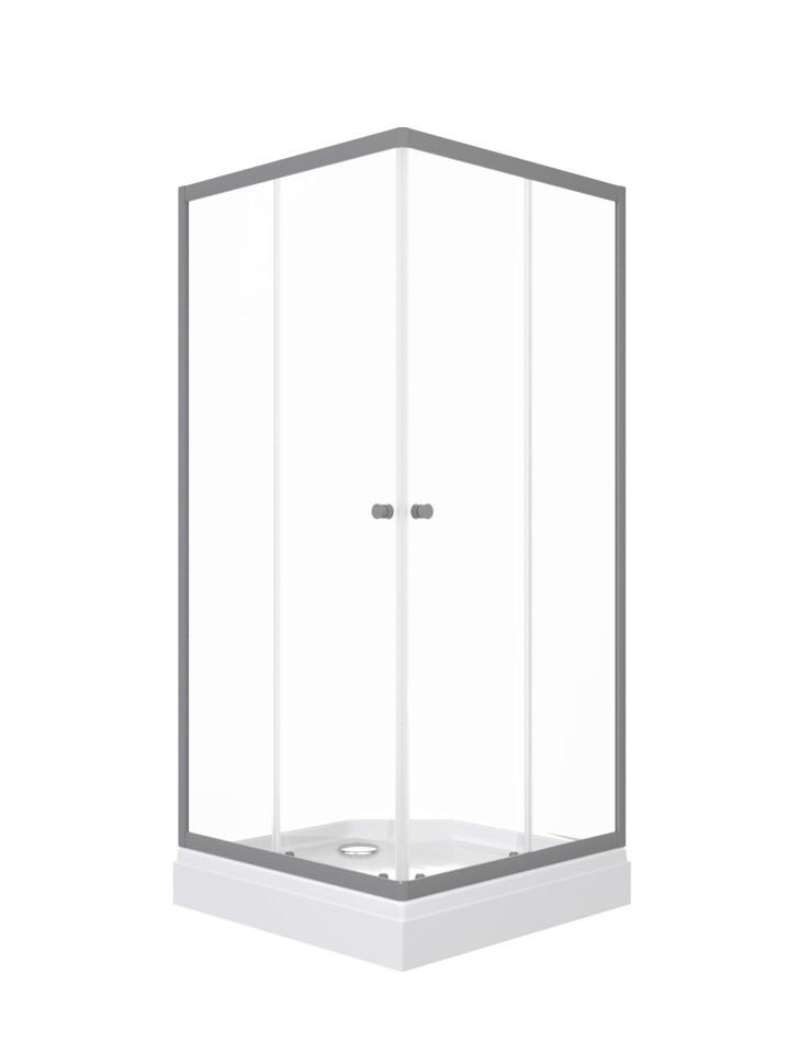 Душевое ограждение Triton Вента-Графит 100*100 Прозрачный