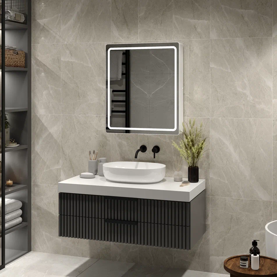 Зеркало-шкаф Continent Race Led 600x700