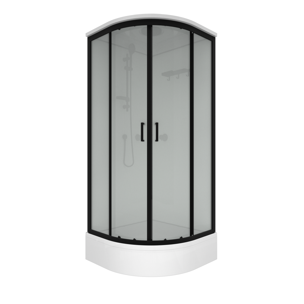 Душевая кабина Triton Прайм-Блэк-Вельвет М3 90*90В