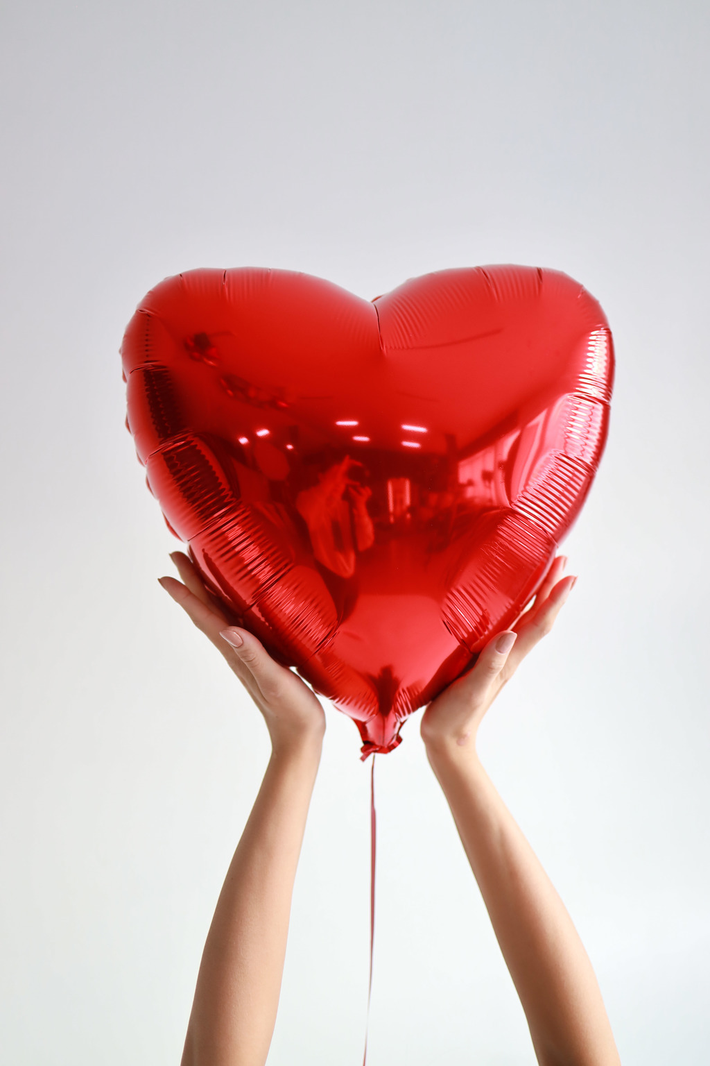 Фольгированный шар сердце, красное, 48 см