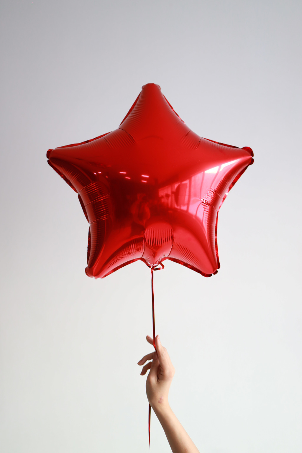Фольгированный шар звезда, цвет красный, 46 см