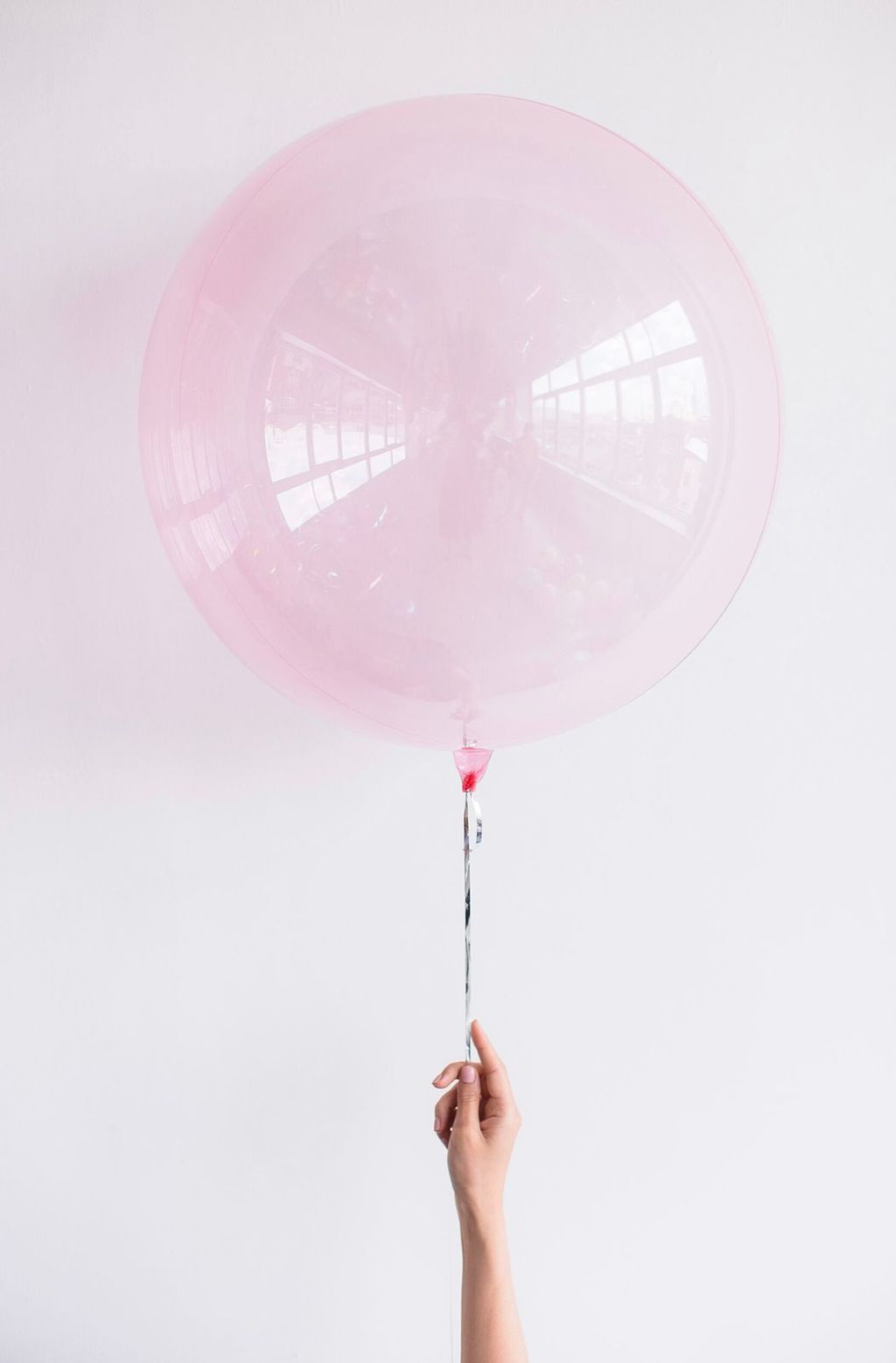 Розовый шар Bubbls, 45 см