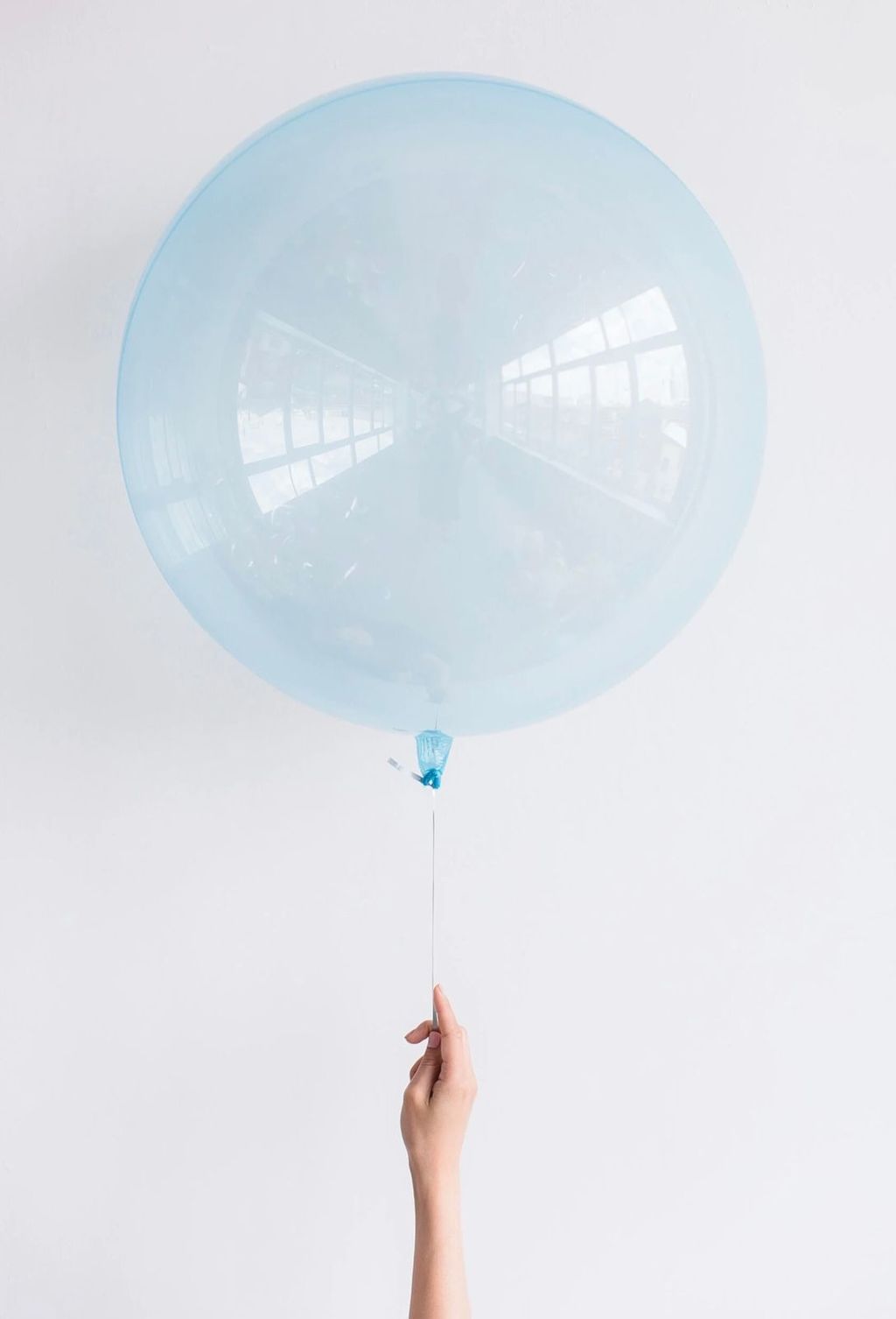 Голубой шар Bubbls, 45 см